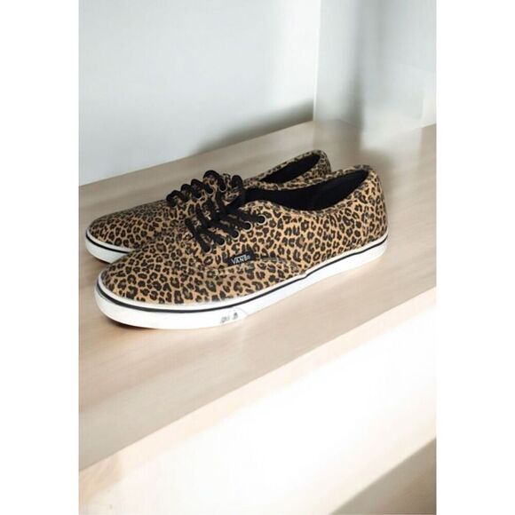 VANS Off The Wall Leopard Cheetah Animal Print Shoes Womens Size 7.5 Mens Size 6 - Picture 4 of 10